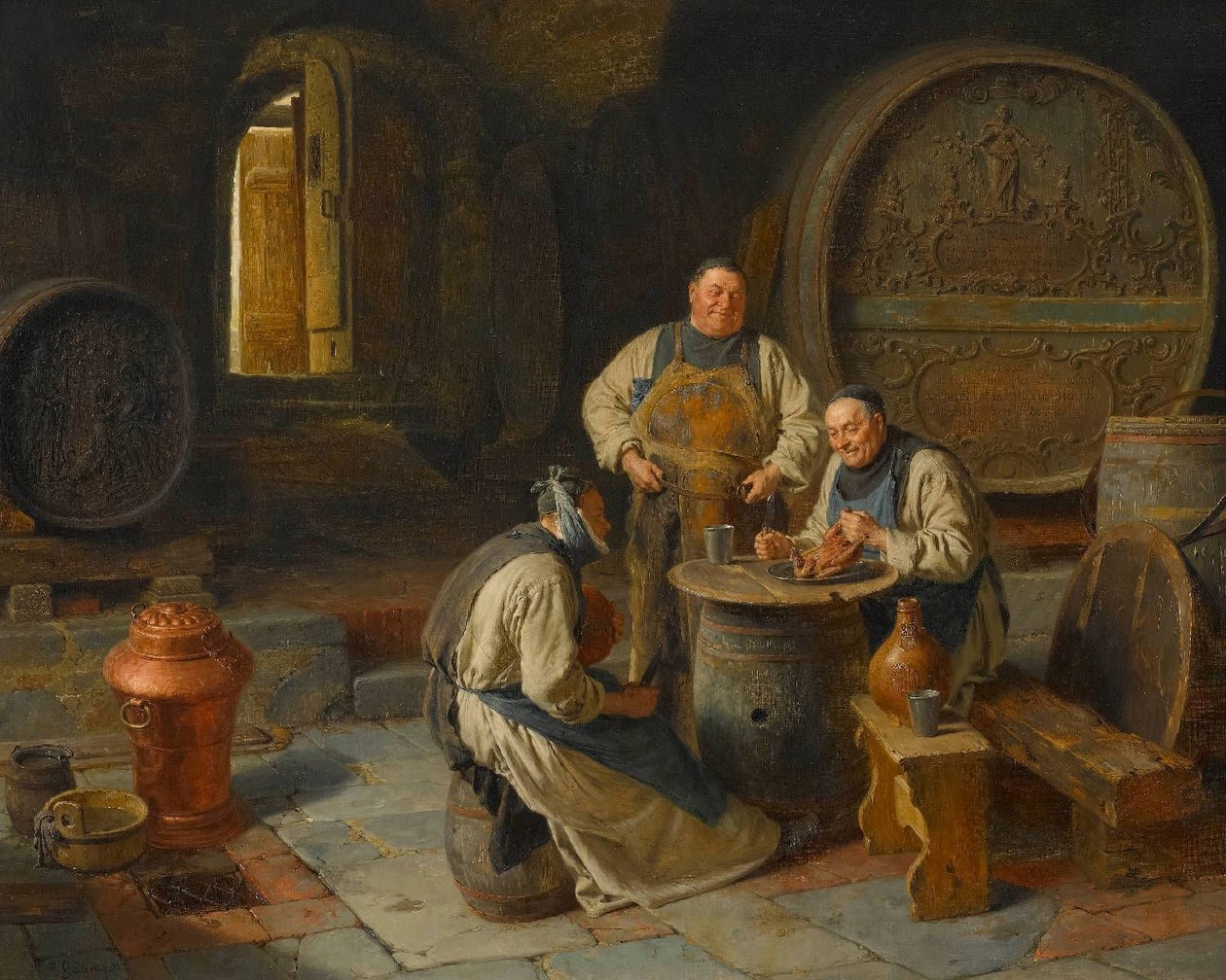  Das Backhandln av Eduard von Grutzner