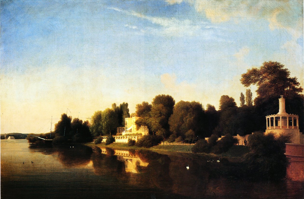 Glienickerparkens stränder av Eduard Gaertner