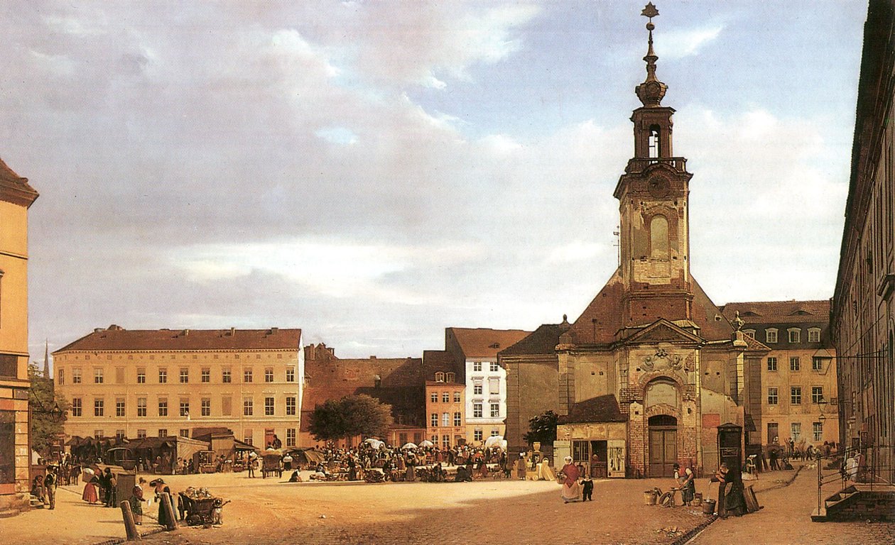 Ryska: "Spittelmarkt i Berlin"
Tyska: Spittelmarkt av Eduard Gaertner
