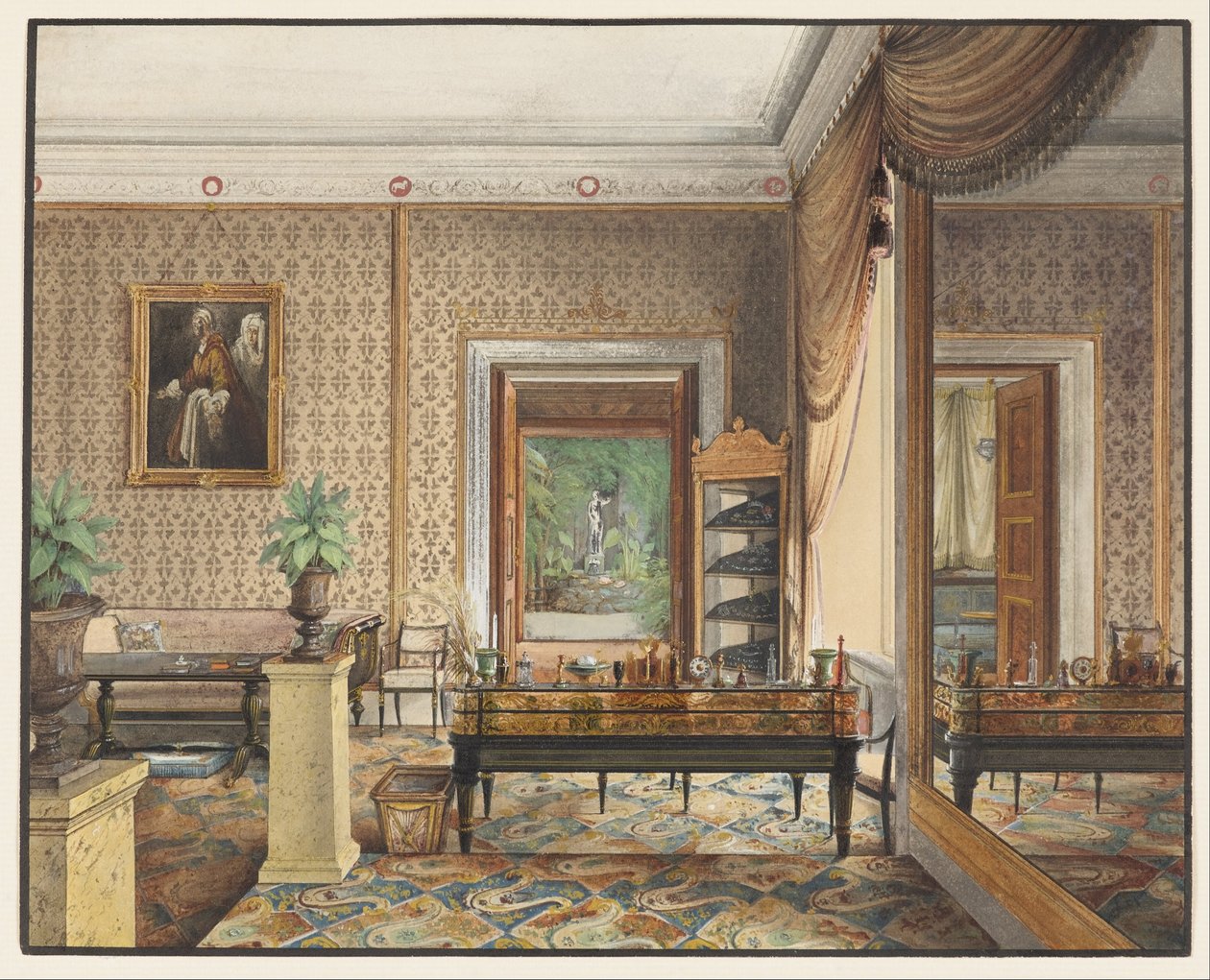 Studien av prins Karl av Preussen av Eduard Gaertner