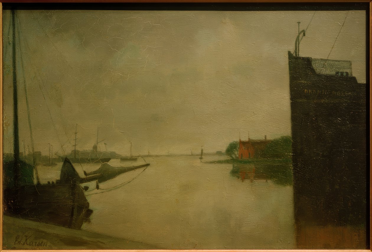 Hamnen i Amsterdam av Eduard Karsen