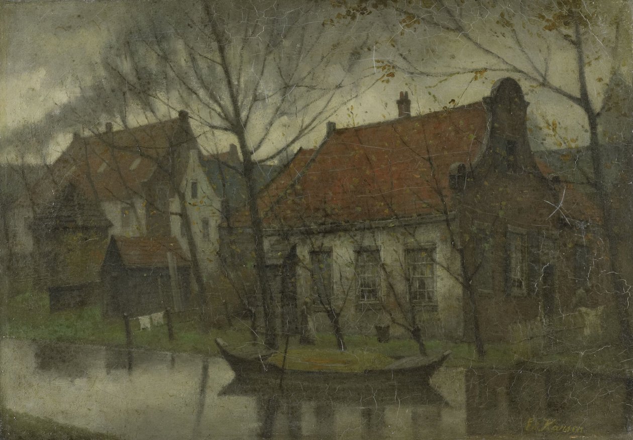 Utsikt i en by av Eduard Karsen