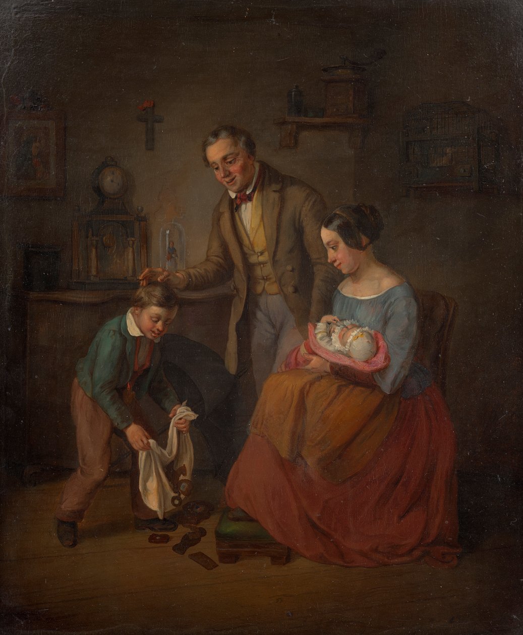 Familj på Nikolo presentutdelning av Eduard Ritter