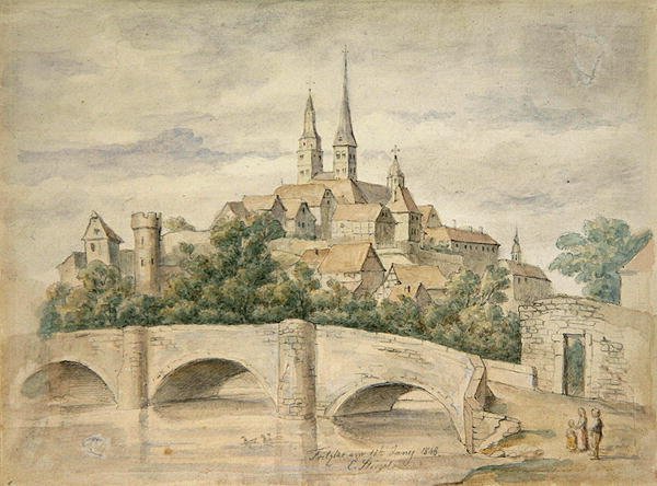 Utsikt över Fritzlar av Eduard Stiegel