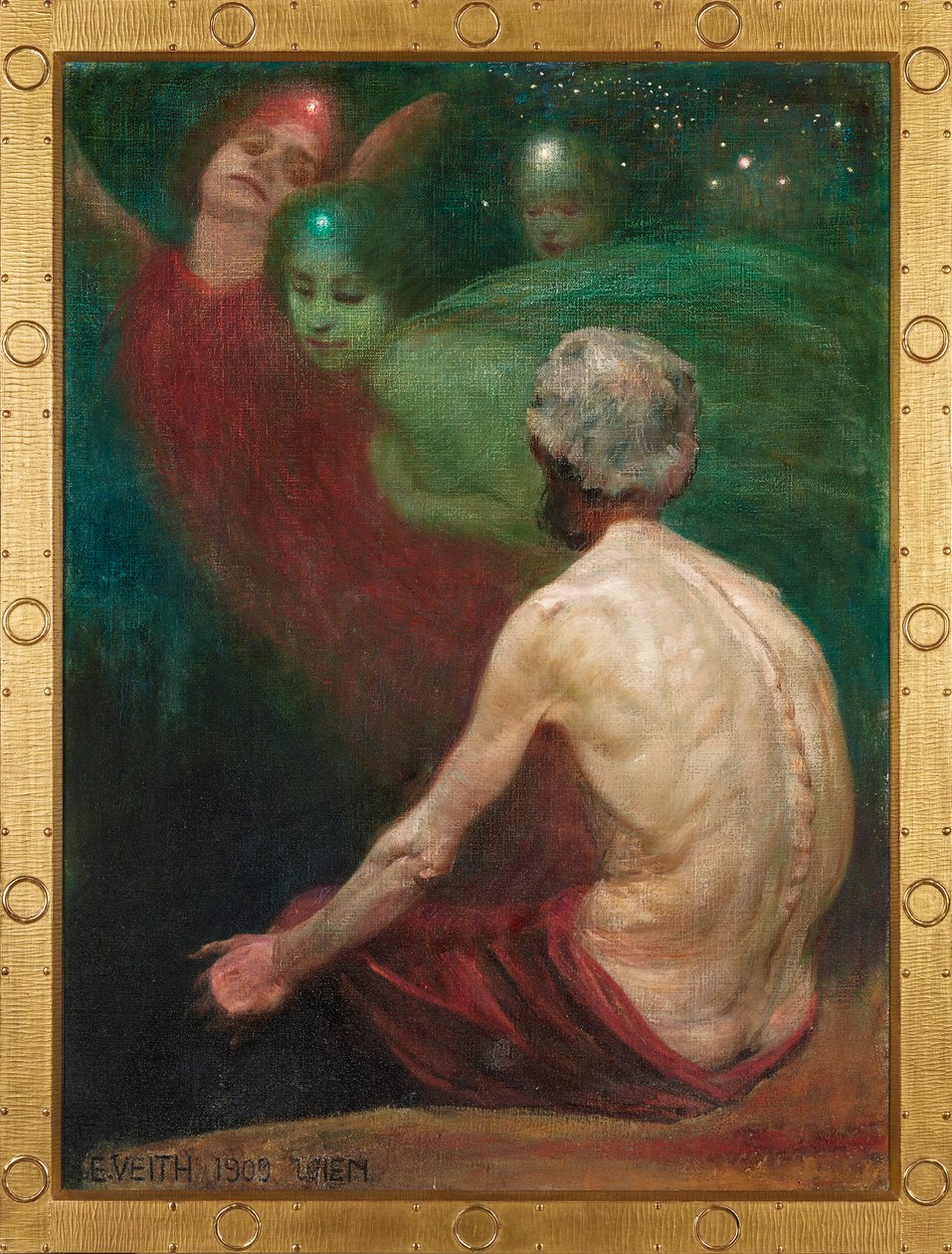 Alberich och Rhenjungfrun av Eduard Veith