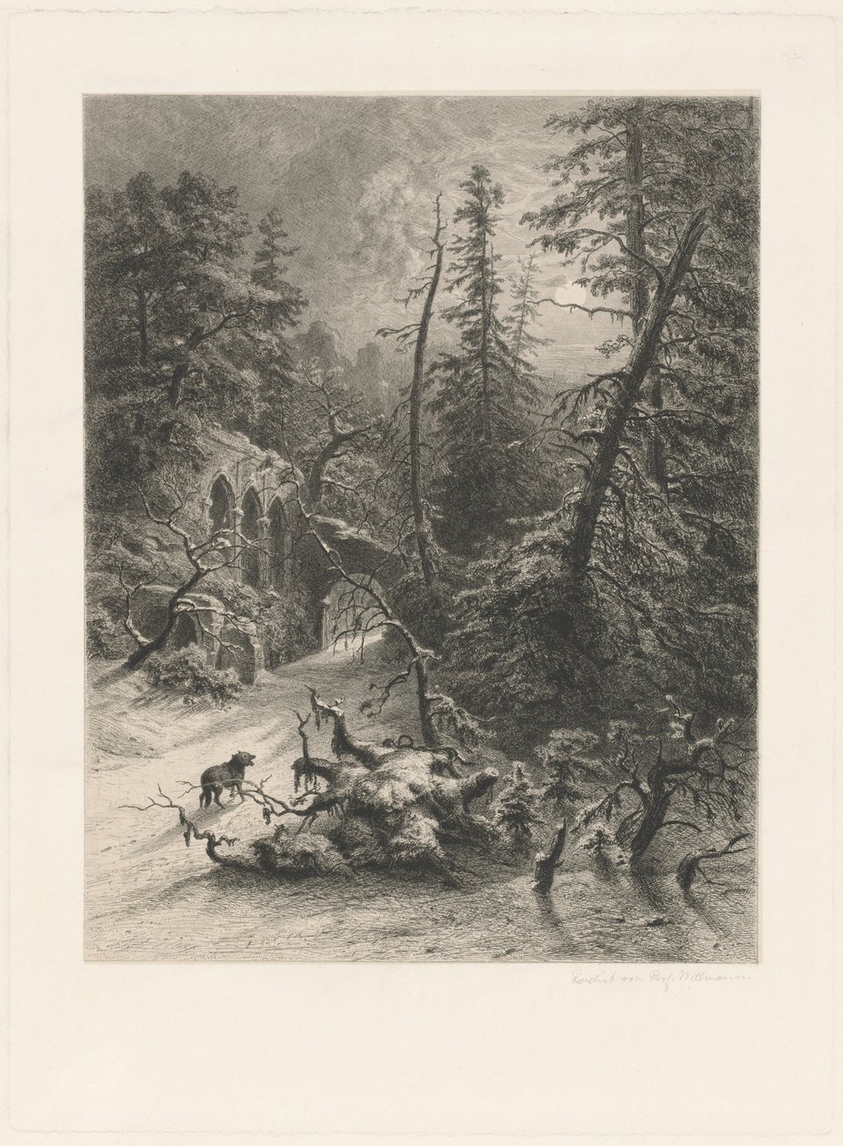 Vinter av Eduard Willmann, after Julius Mařák