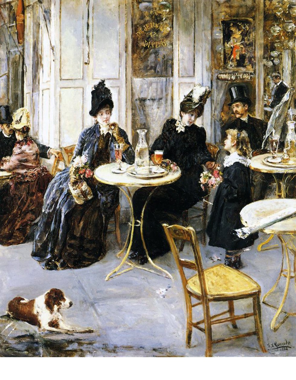 Den lilla blomsterflickan, 1886 av Eduardo Leon Garrido