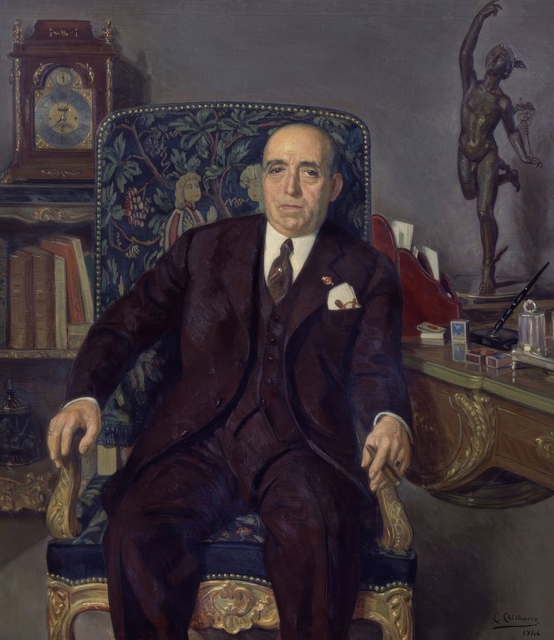 Porträtt av Ildefonso Fierro av Eduardo Chicharro y Agüera