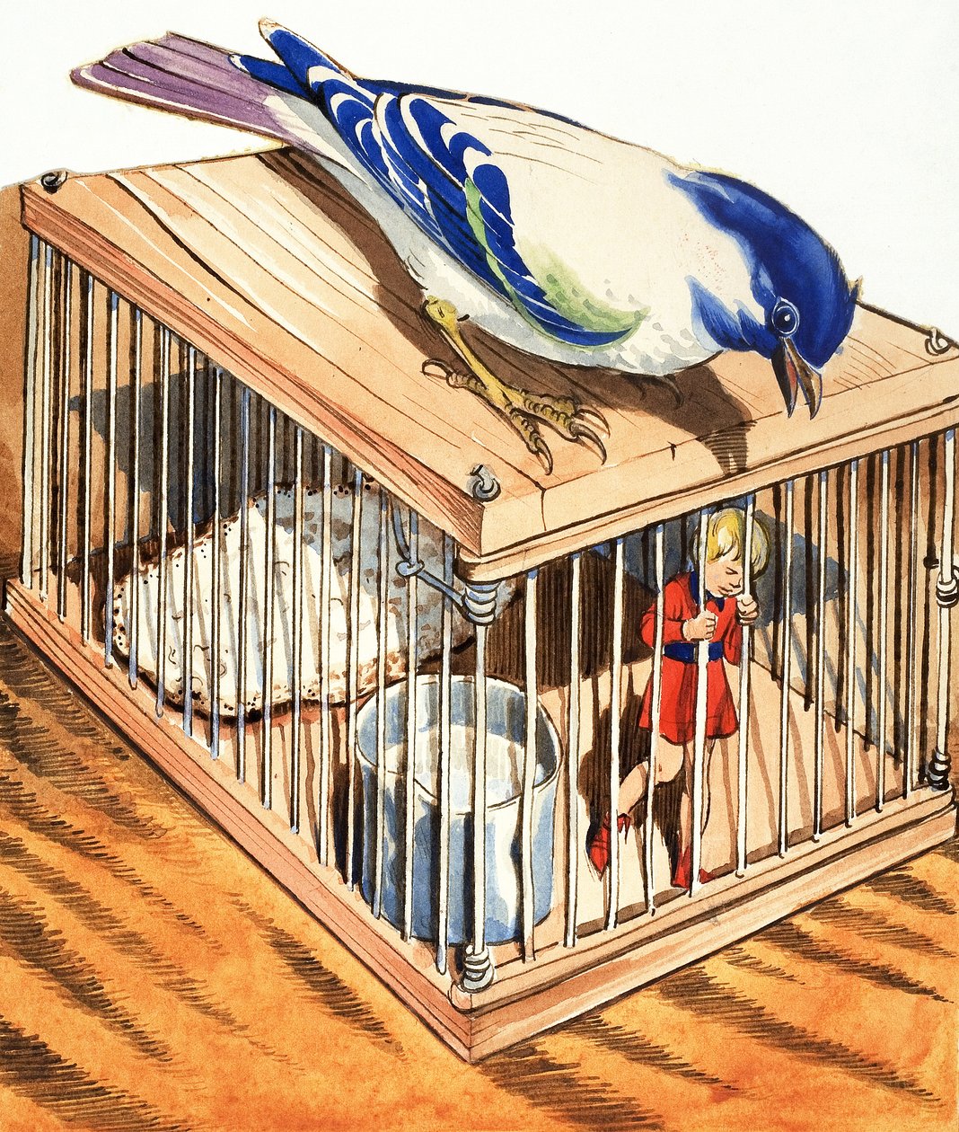 Tom Thumb i en fågelbur av Eduardo Teixeira Coelho