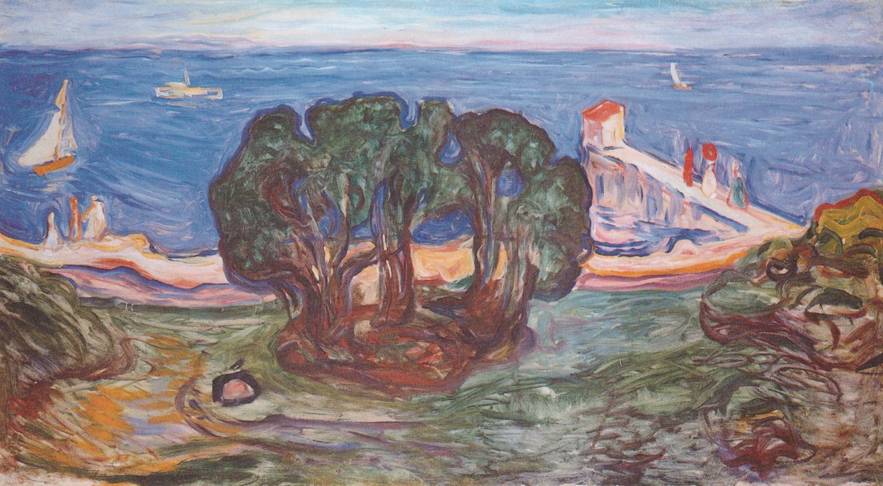 Bäume am Meer  av Edvard Munch