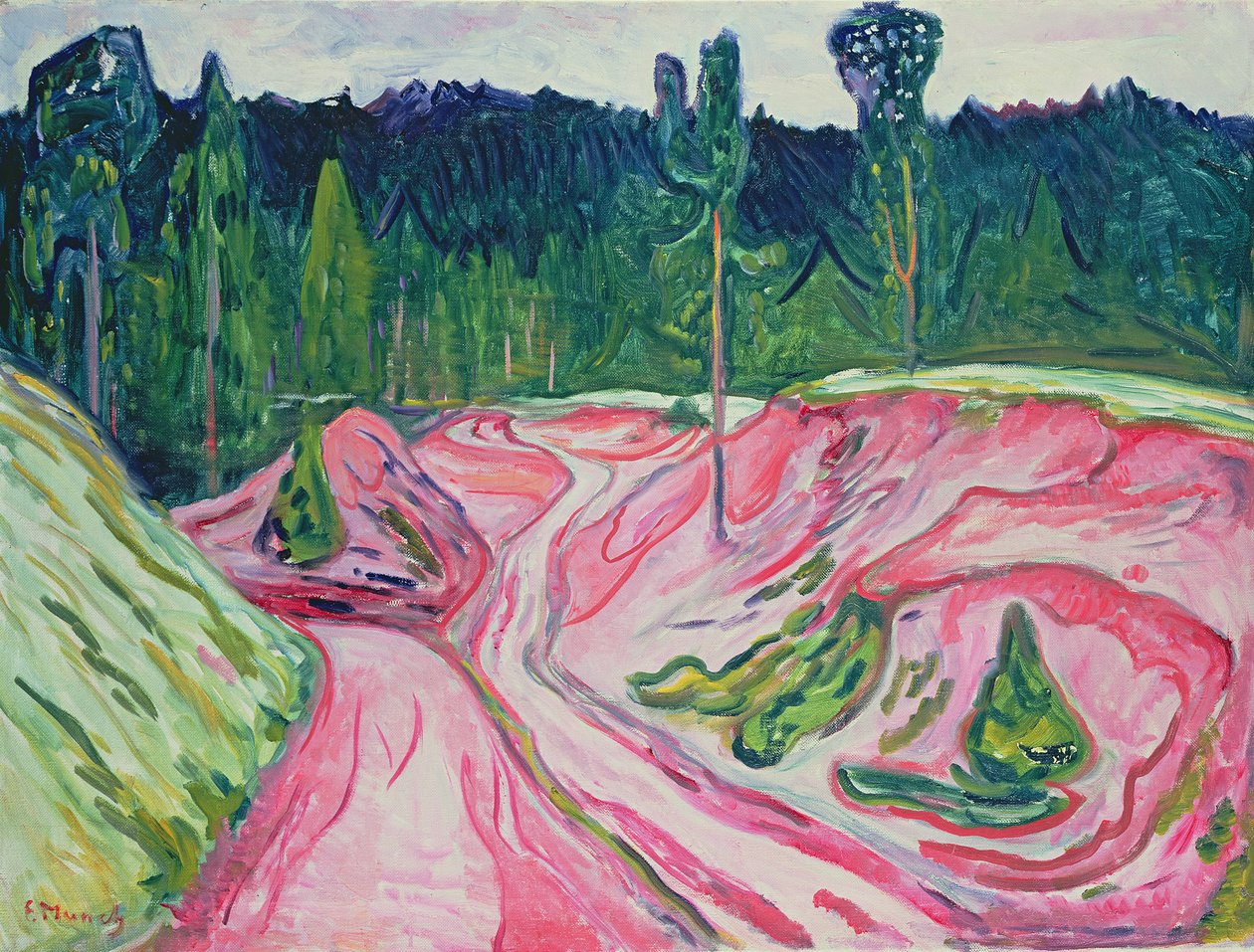 Skog i Thüringen, ca 1904 av Edvard Munch