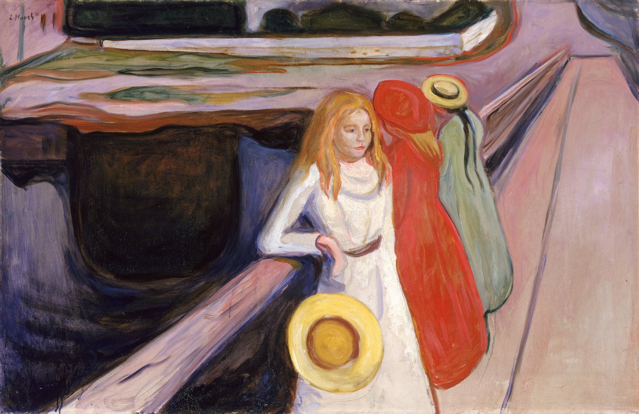 Flickor på bron av Edvard Munch