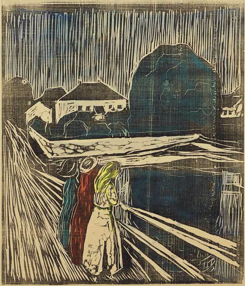 Girls on the pier  av Edvard Munch