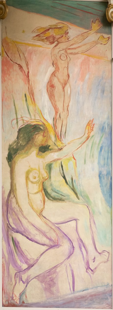 Kvinnor som vetter mot solen av Edvard Munch