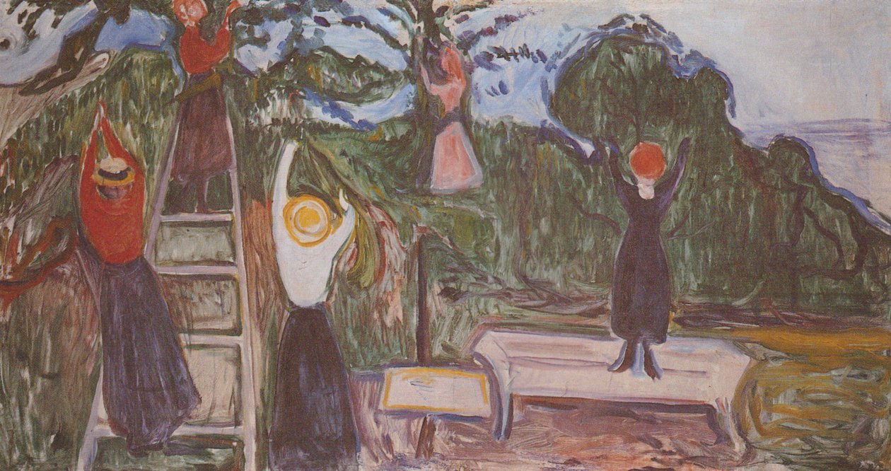 Mädchen bei der Ernte  av Edvard Munch