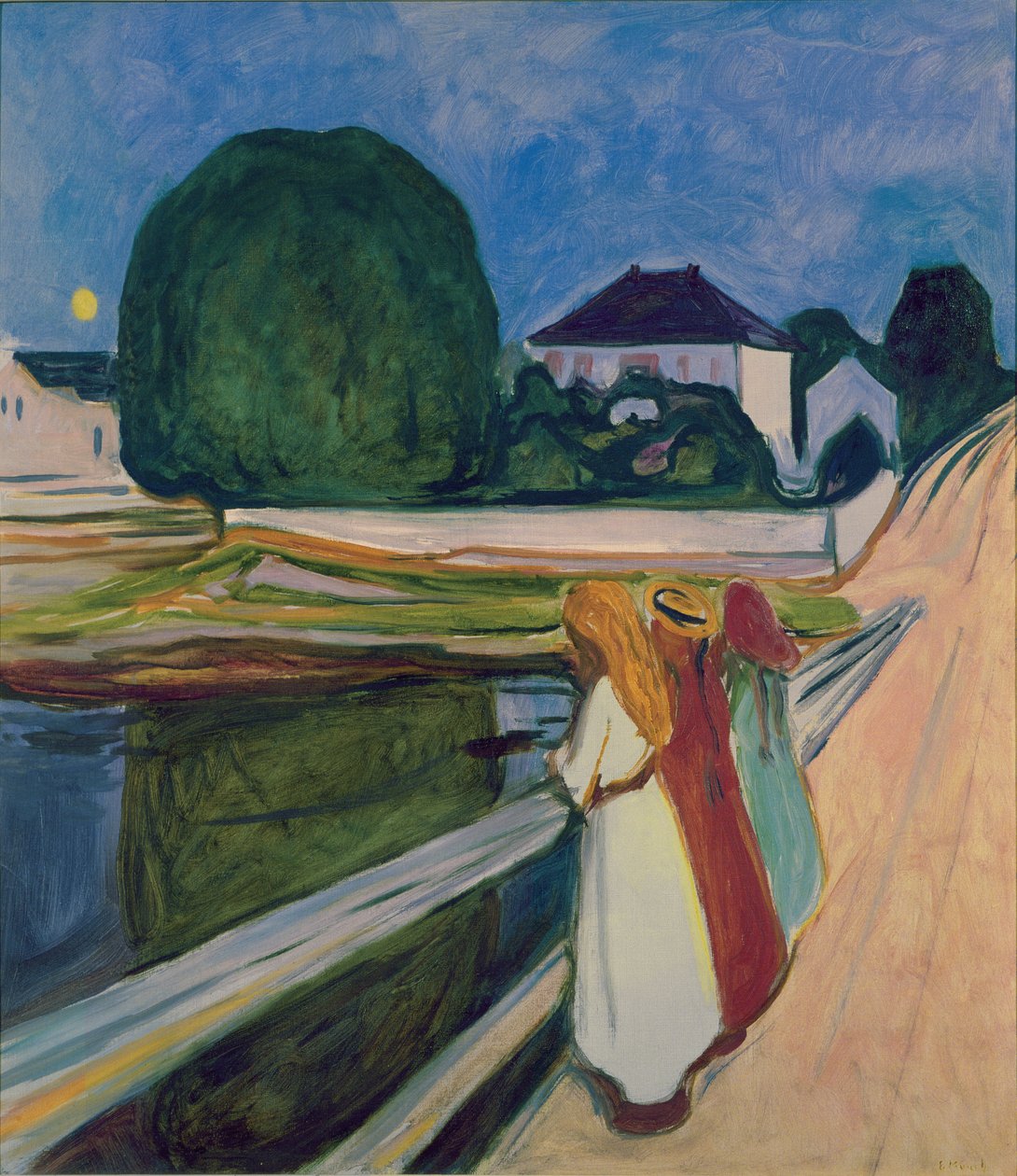 Den vita natten, 1903 av Edvard Munch