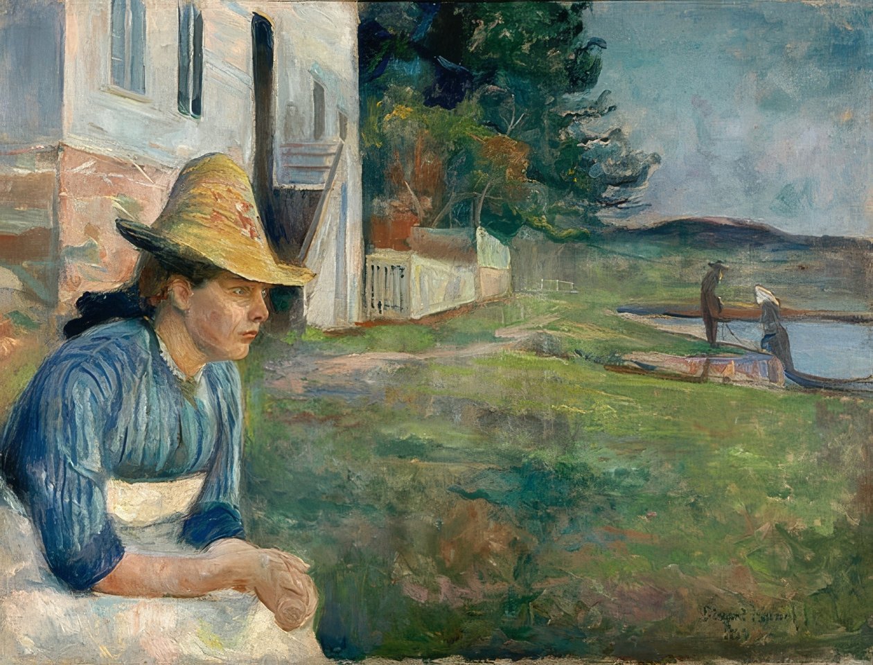 Kväll. 1888 av Edvard Munch