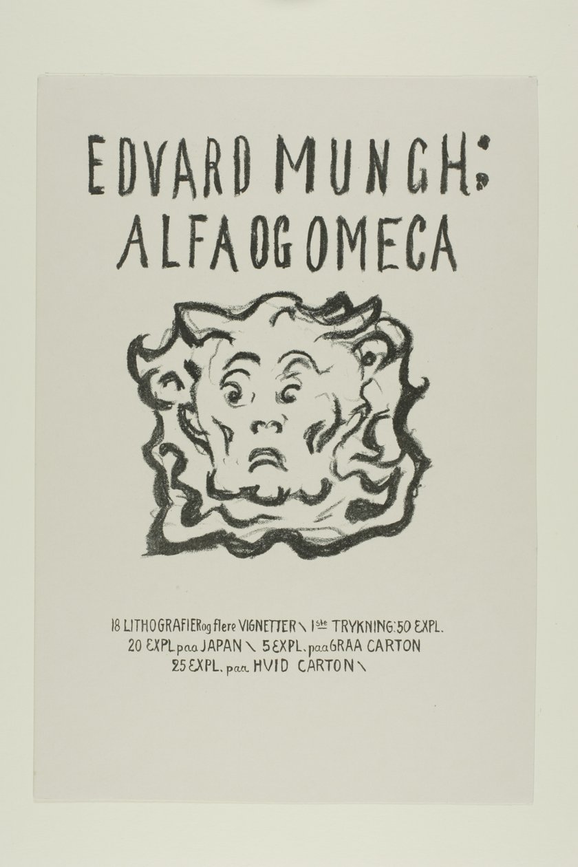 Alpha and Omega:Titelsida av Edvard Munch