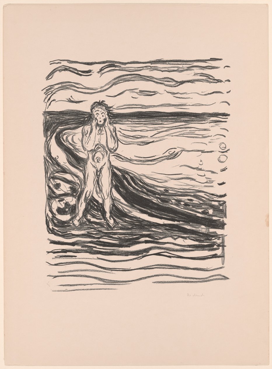 Alphas förtvivlan av Edvard Munch