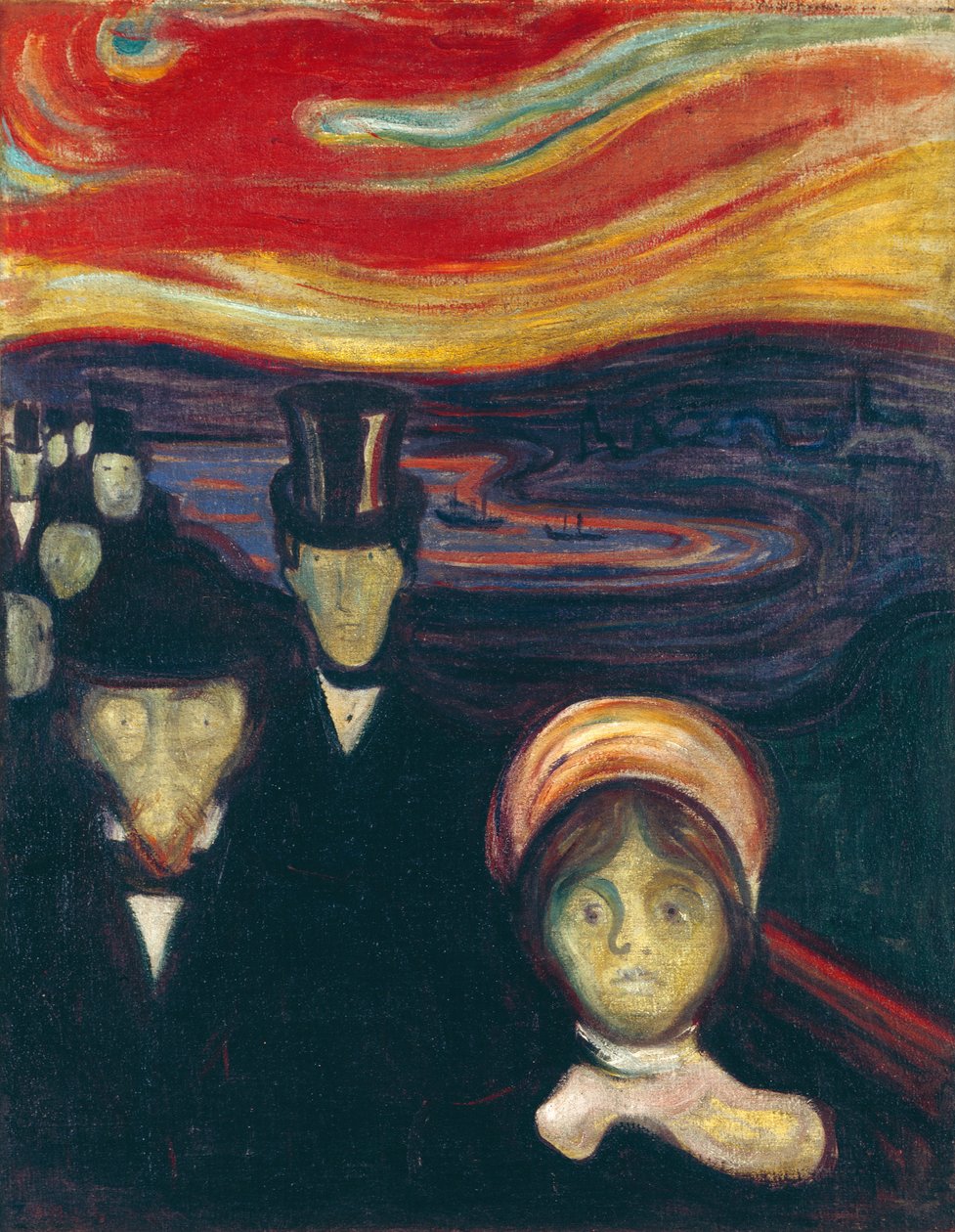 Anxiety av Edvard Munch