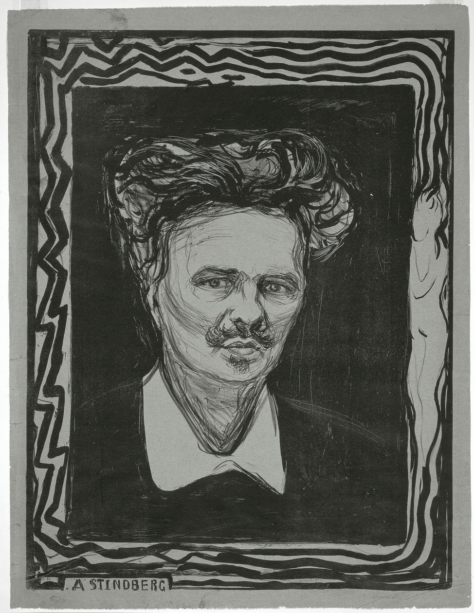 August Strindberg av Edvard Munch