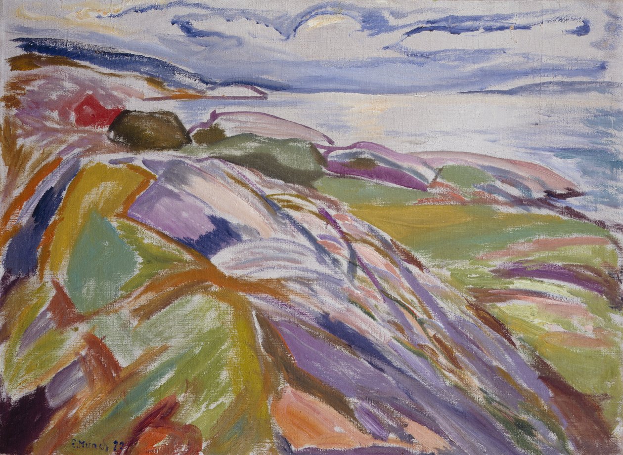 Kustlandskap, Hvitsten av Edvard Munch