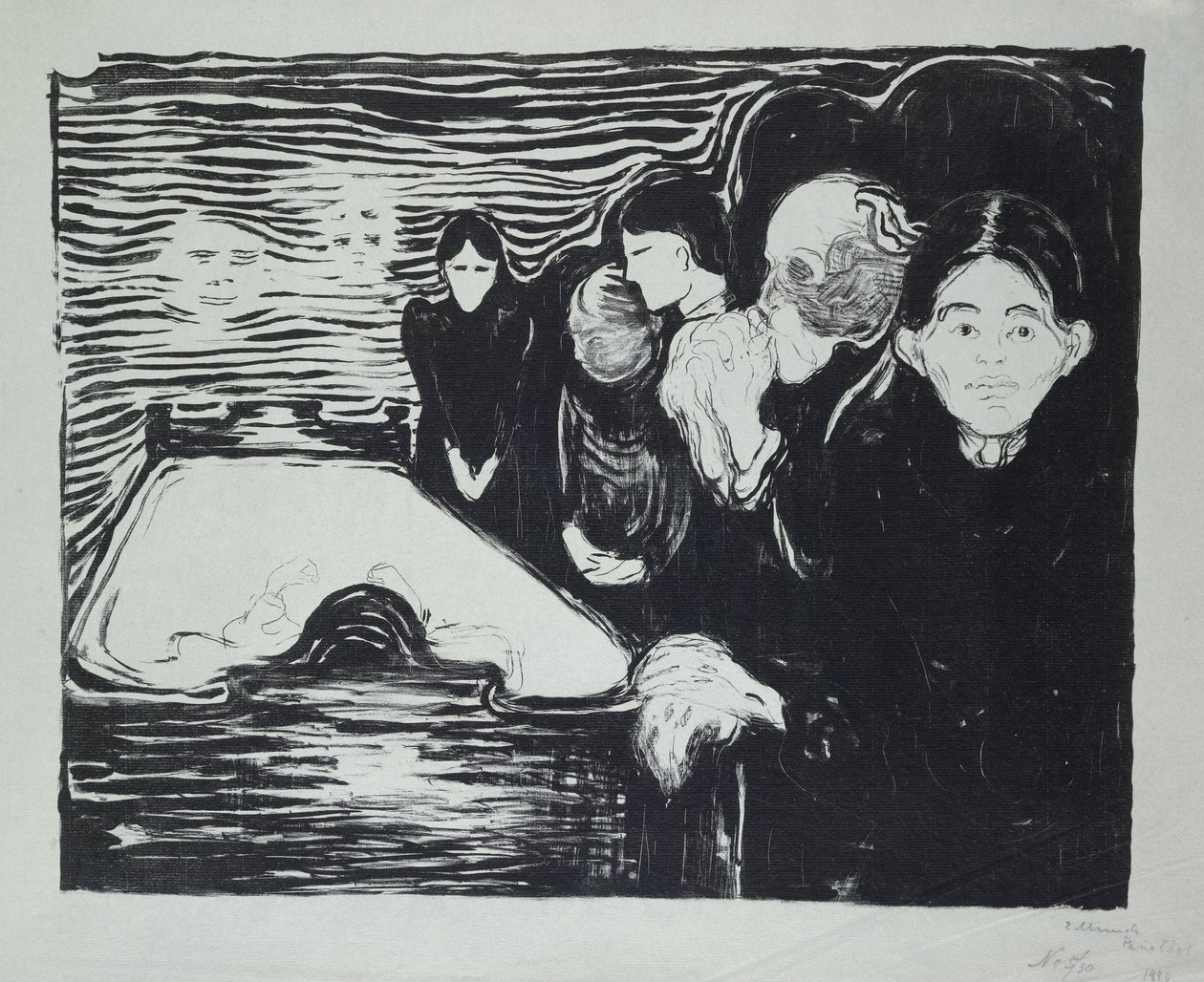 Death Throes av Edvard Munch