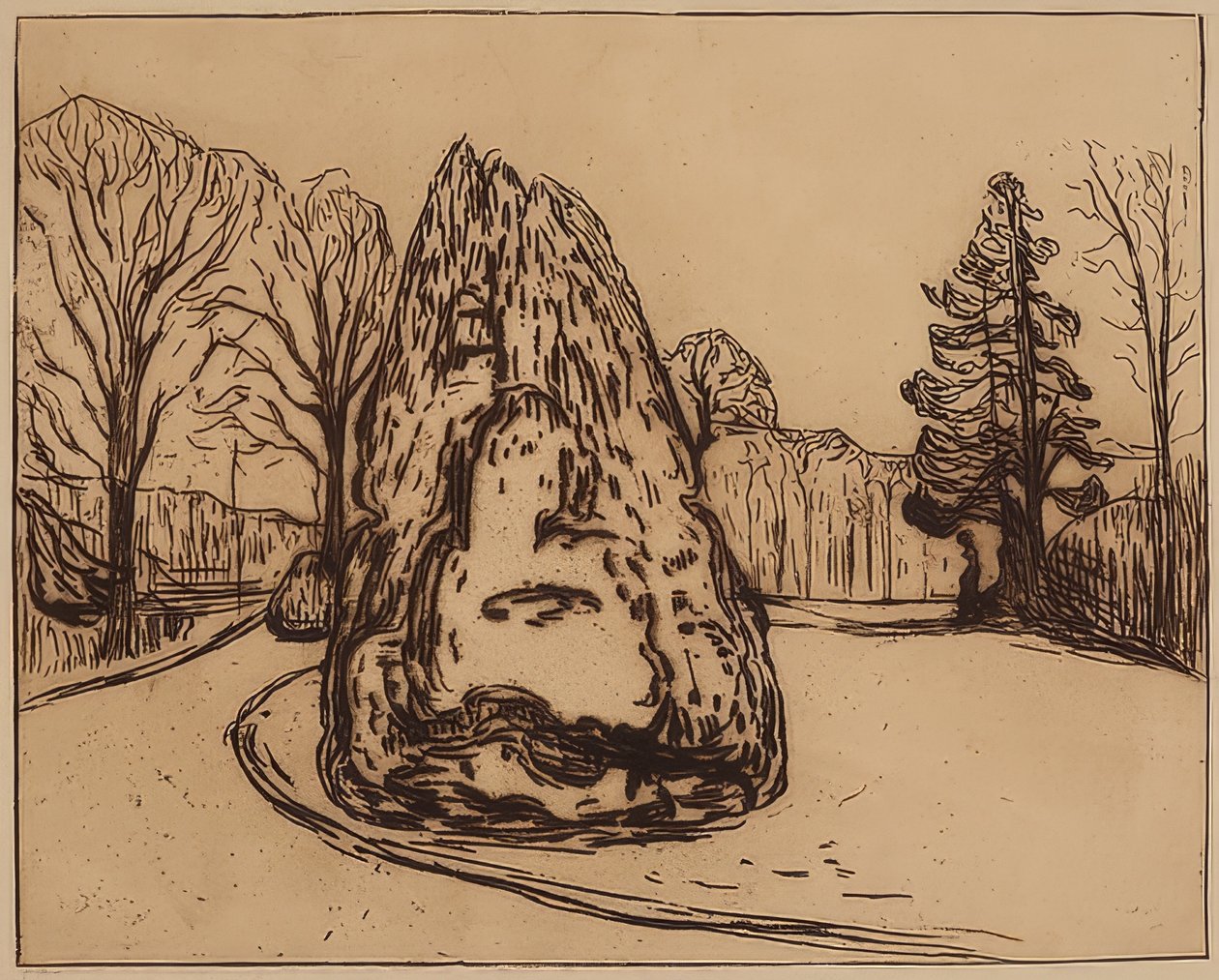 Trädgården. 1902 av Edvard Munch