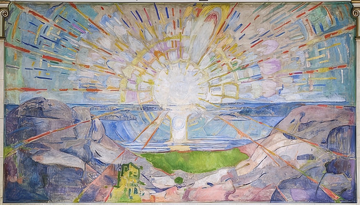 Solen. 1911-16 av Edvard Munch