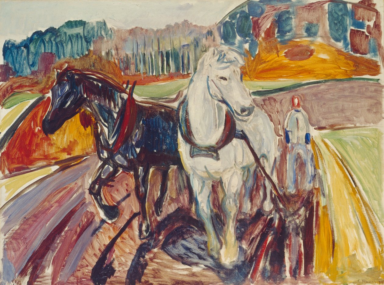 Hästteam av Edvard Munch
