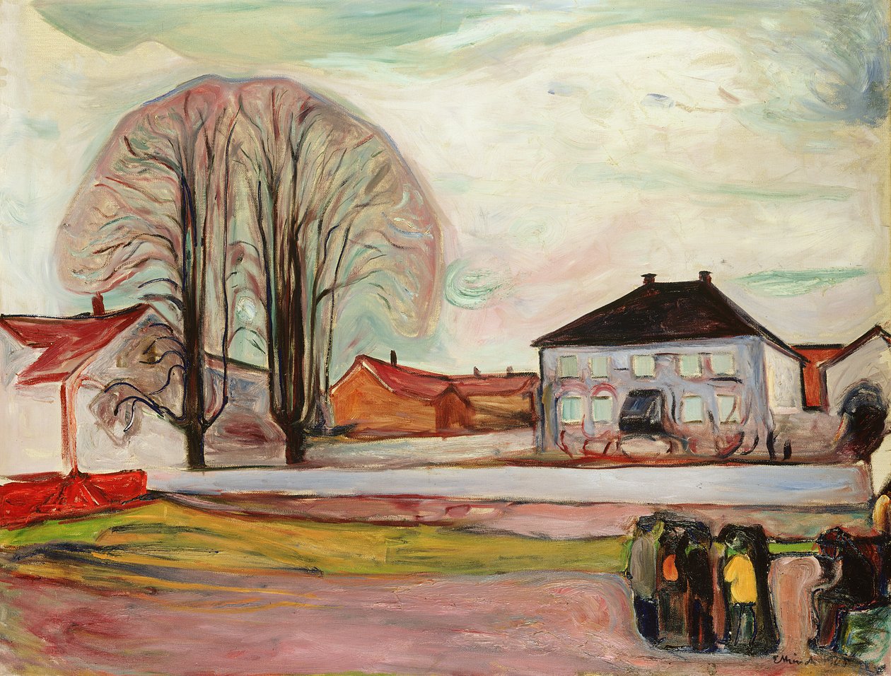 Hus i Åsgårdstrand av Edvard Munch