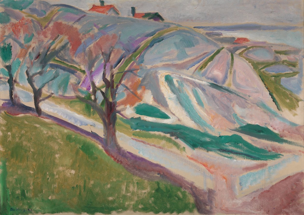 Landskap, Kragero, 1912 av Edvard Munch