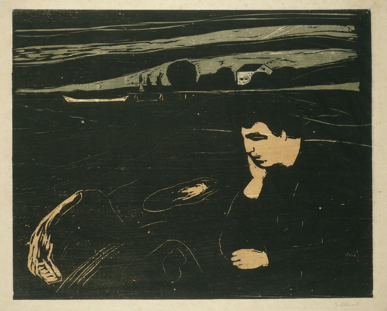 Melankoli III, 1902 av Edvard Munch