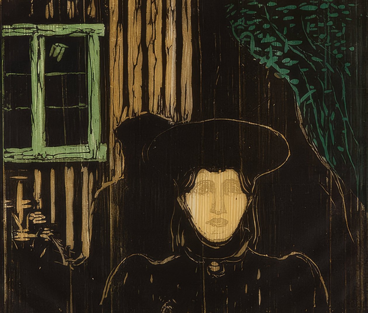 Månsken. 1896 av Edvard Munch