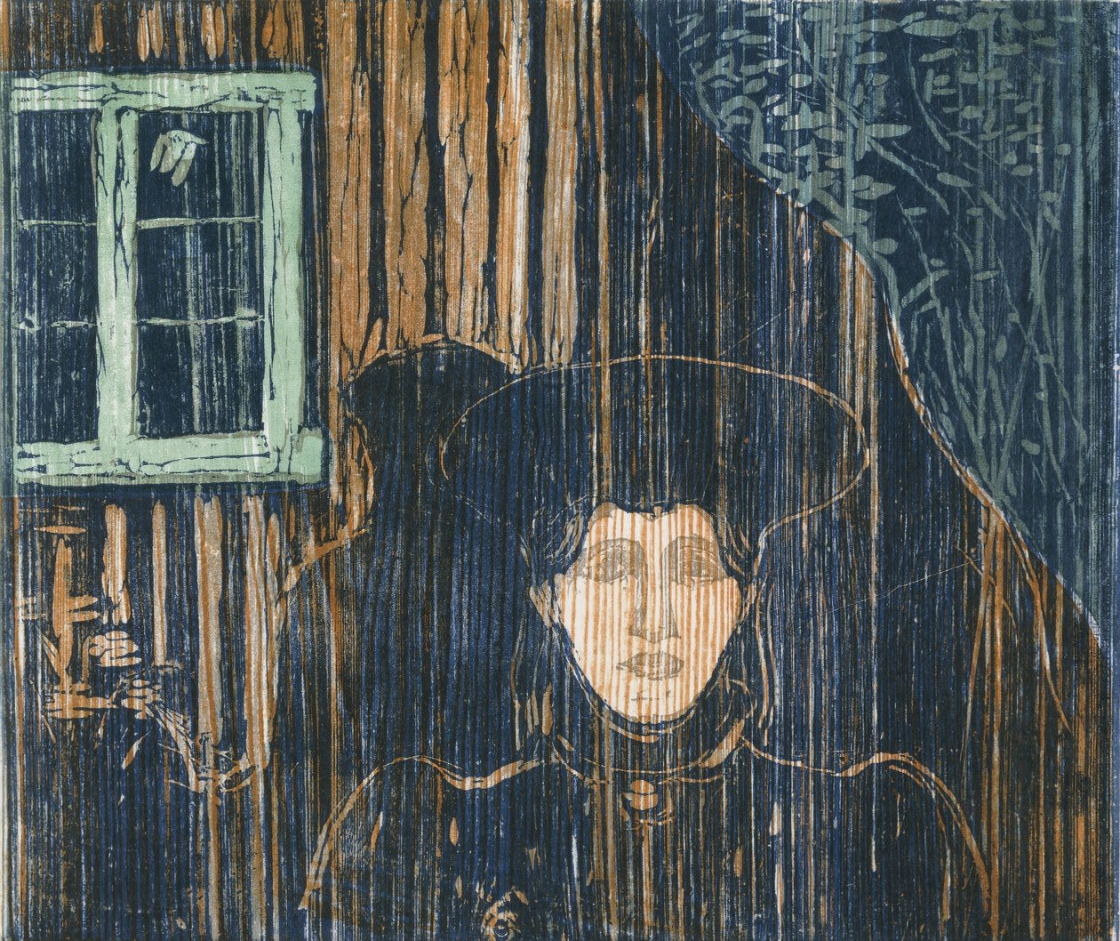 månsken; månsken av Edvard Munch