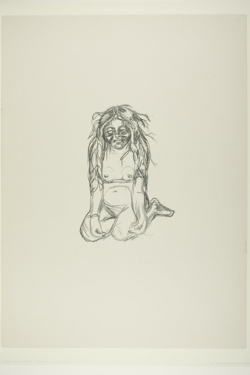 Omega gråtande av Edvard Munch