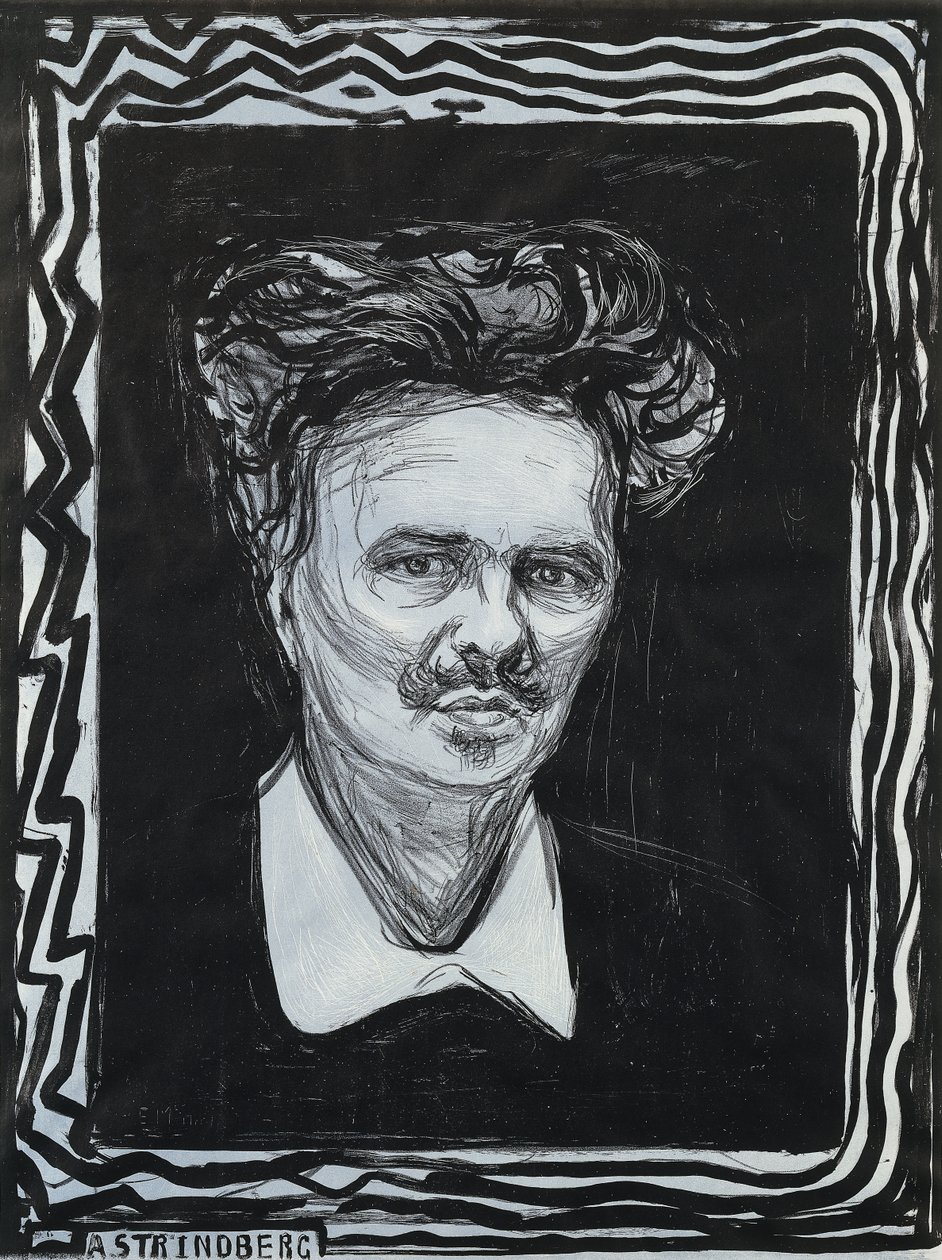 Porträtt Strindberg; Porträtt Strindberg av Edvard Munch
