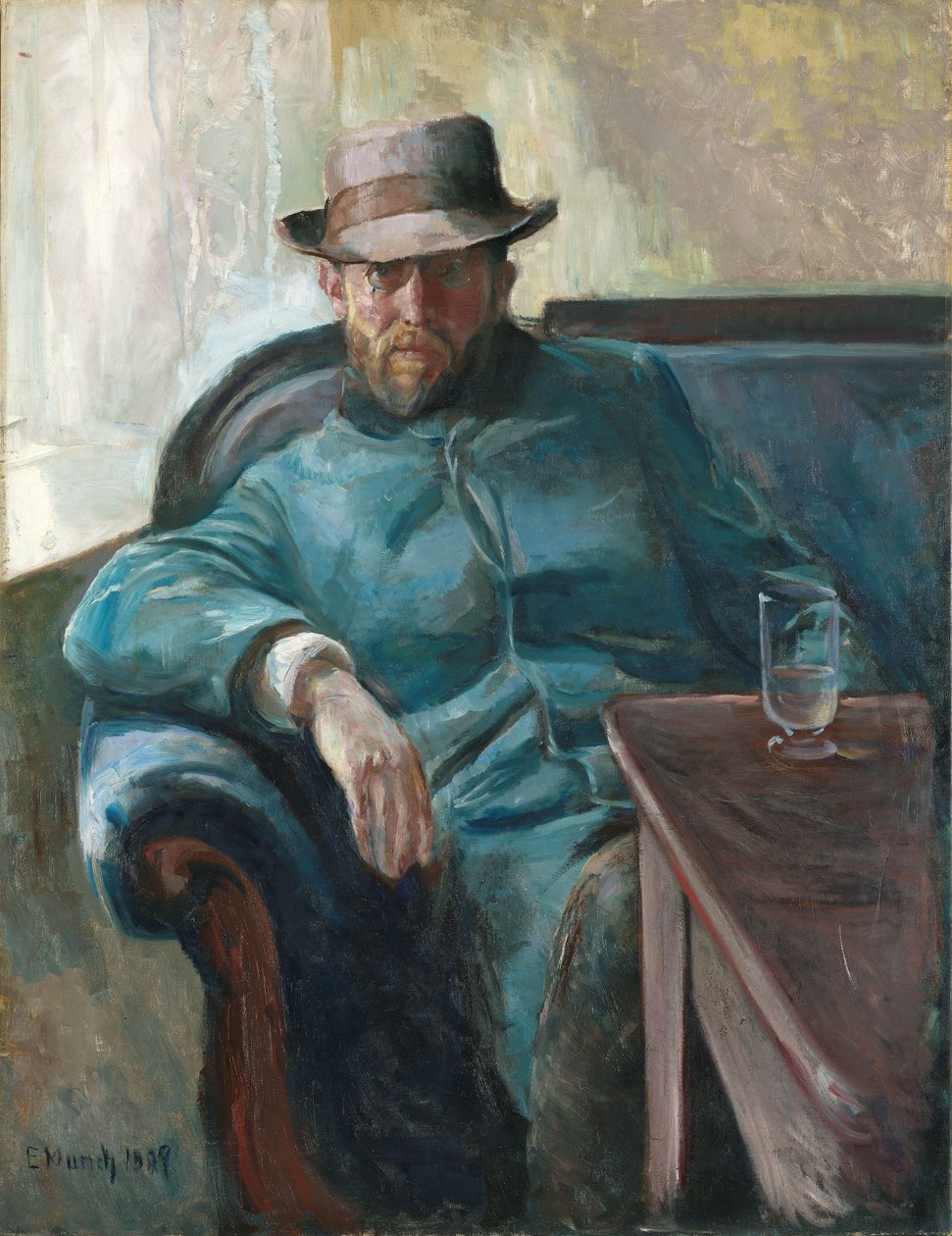 Portrait of Hans Jaeger, 1889 av Edvard Munch