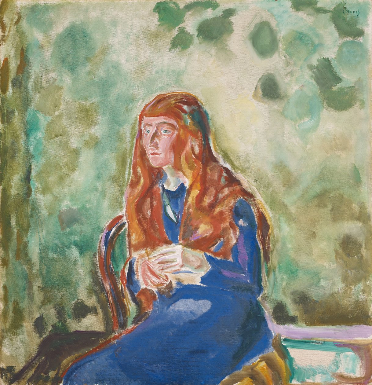 Porträtt av Käte Perls, 1913 av Edvard Munch