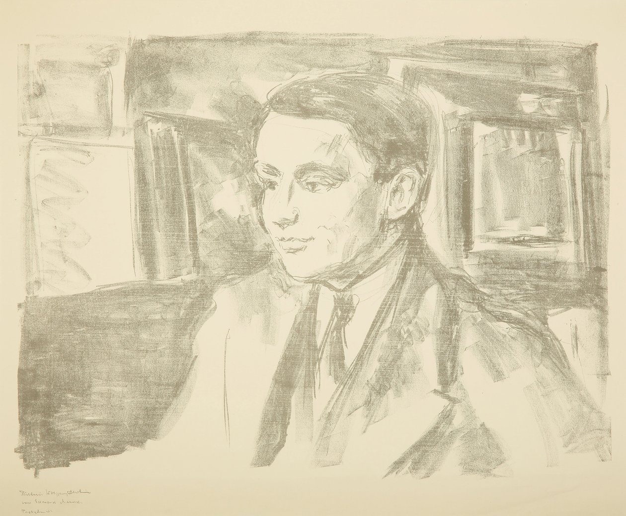 Porträtt av Wolfgang Gurlitt, 1912. av Edvard Munch