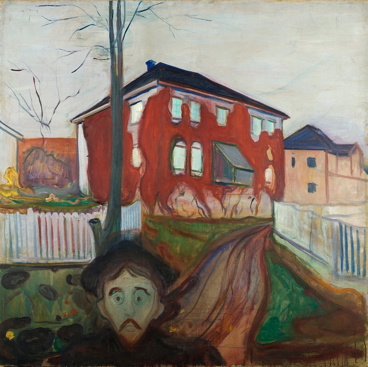 Red Virginia Creeper av Edvard Munch