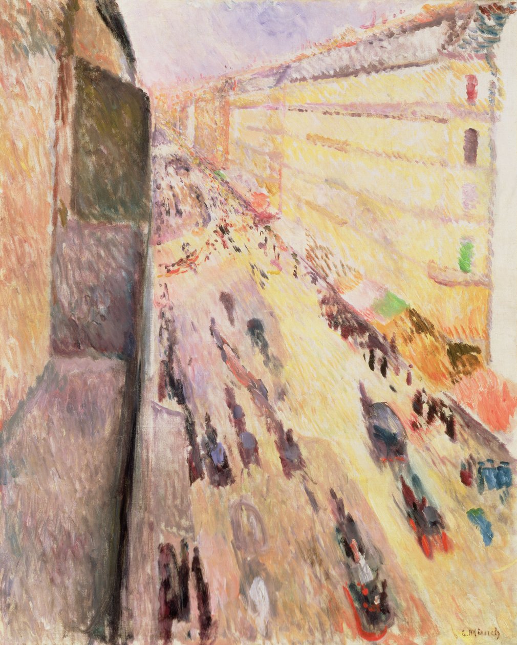 Rue de Rivoli, 1891 av Edvard Munch