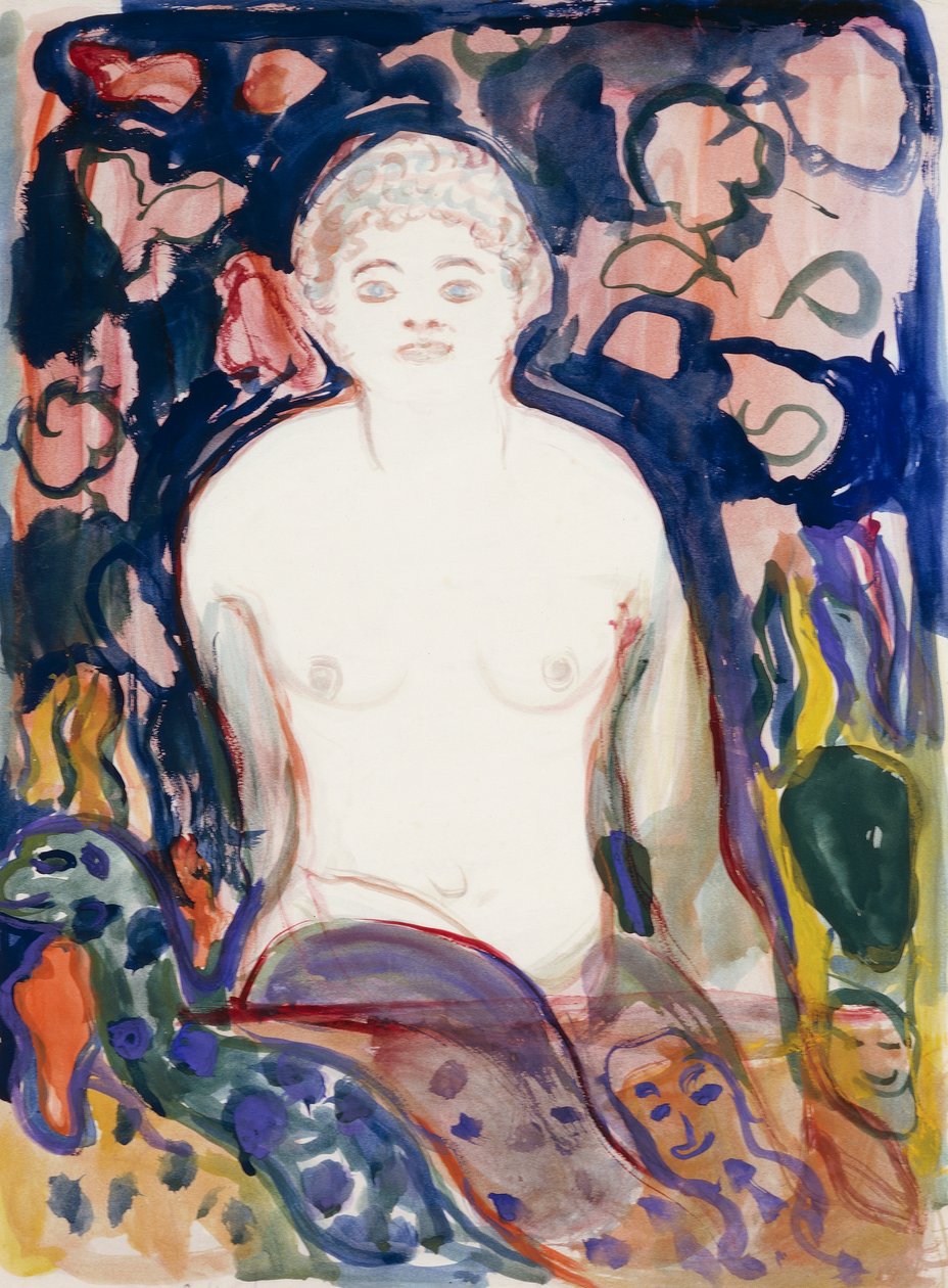 Sittande modell av Edvard Munch