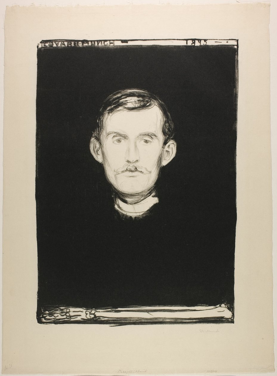 Självporträtt av Edvard Munch