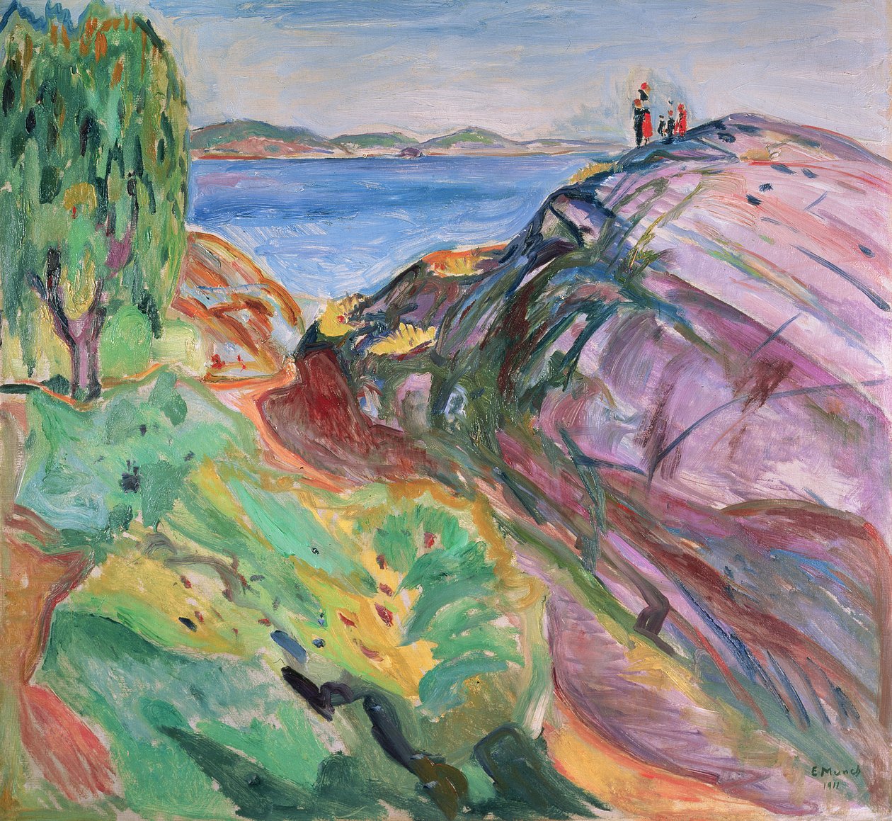 Sommar vid havet, Krager av Edvard Munch