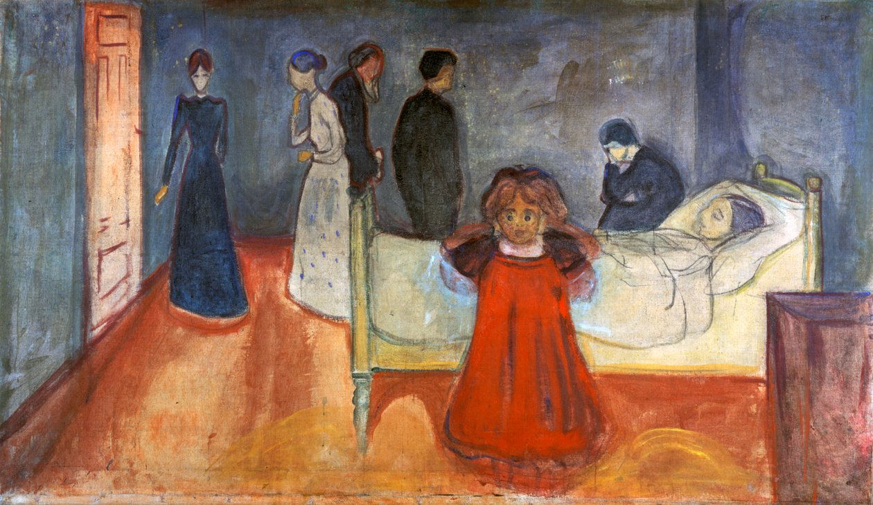 Den döda modern och barnet, 1897-1899 av Edvard Munch