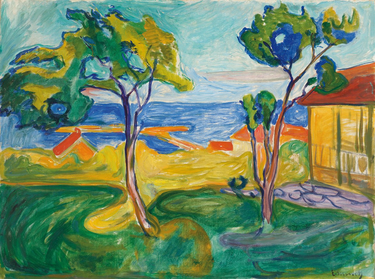 Trädgården i Asgårdstrand av Edvard Munch