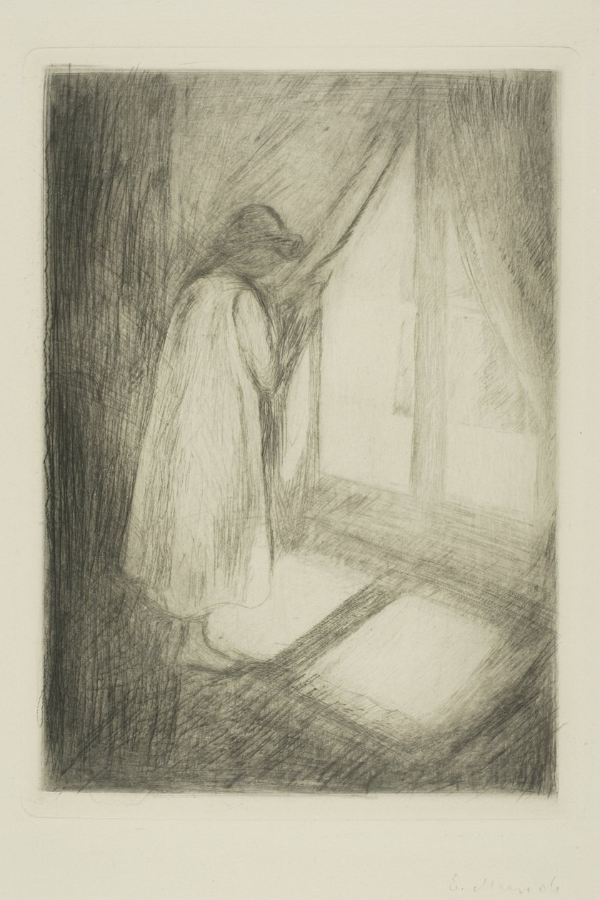 Flickan vid fönstret av Edvard Munch