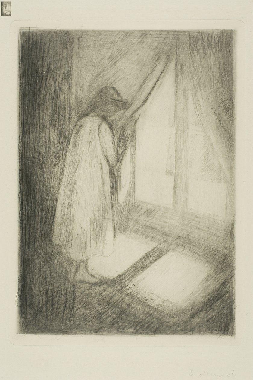 Flickan vid fönstret av Edvard Munch