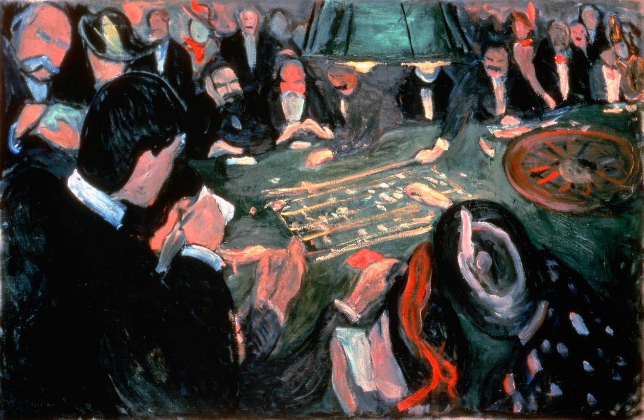 Roulettebordet i Monte Carlo, 1903 av Edvard Munch